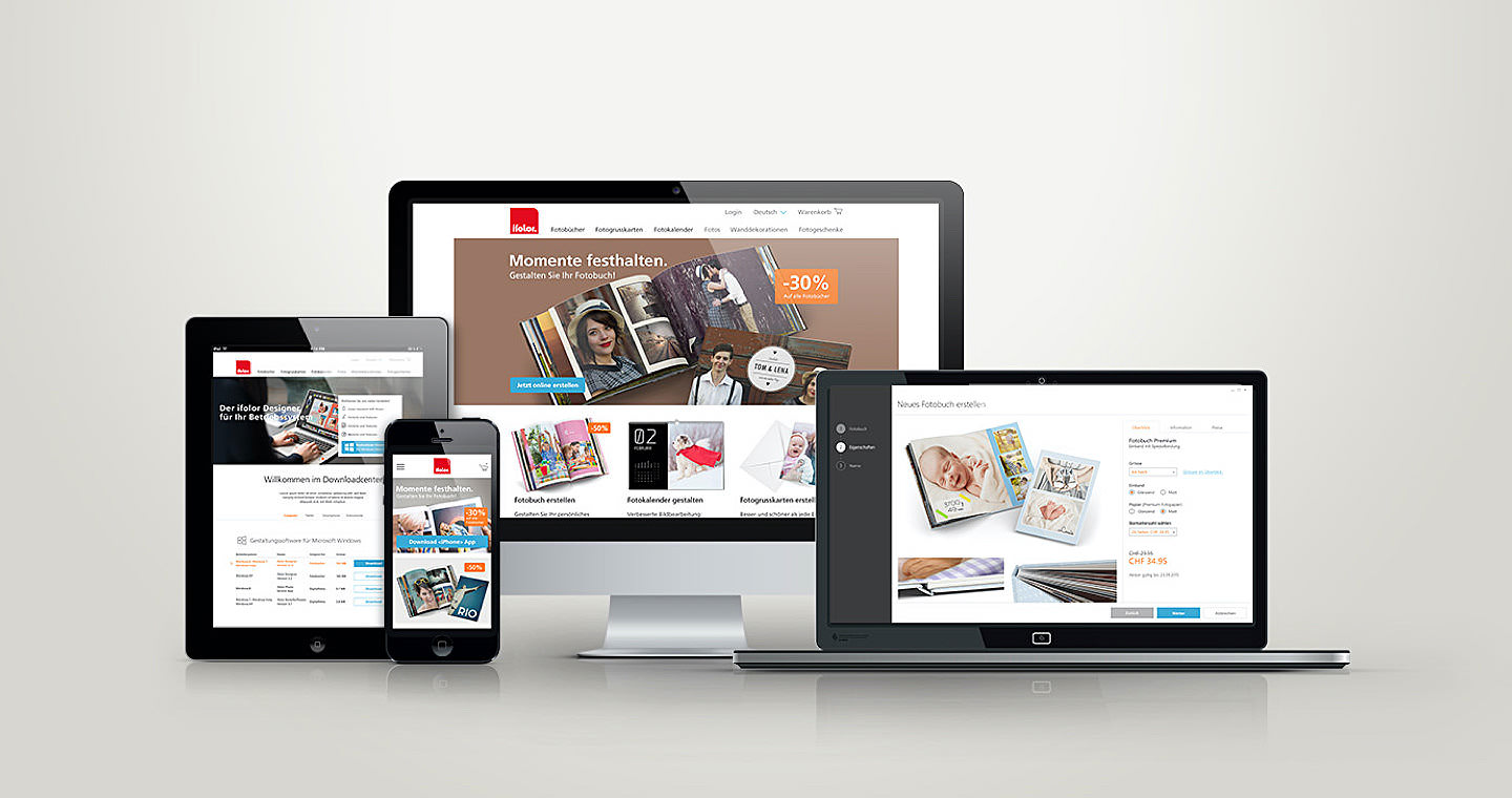 ifolor Full Relaunch – Web / Software (WIN/MAC) / App